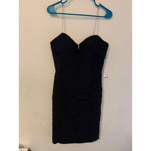 NWT Niteline Silk Formal Cocktail Party Dress Womens Size 10 Black N4